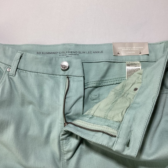 Chico's So Slimming Girlfriend Slim Leg Ankle Jeans Stretch - Picture 6 of 14